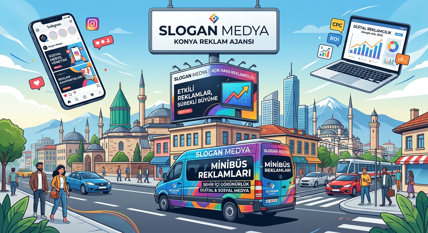 Konya Reklam Ajansı Slogan Medya ile Dijitalden Açık Havaya Güçlü Marka İletişimi