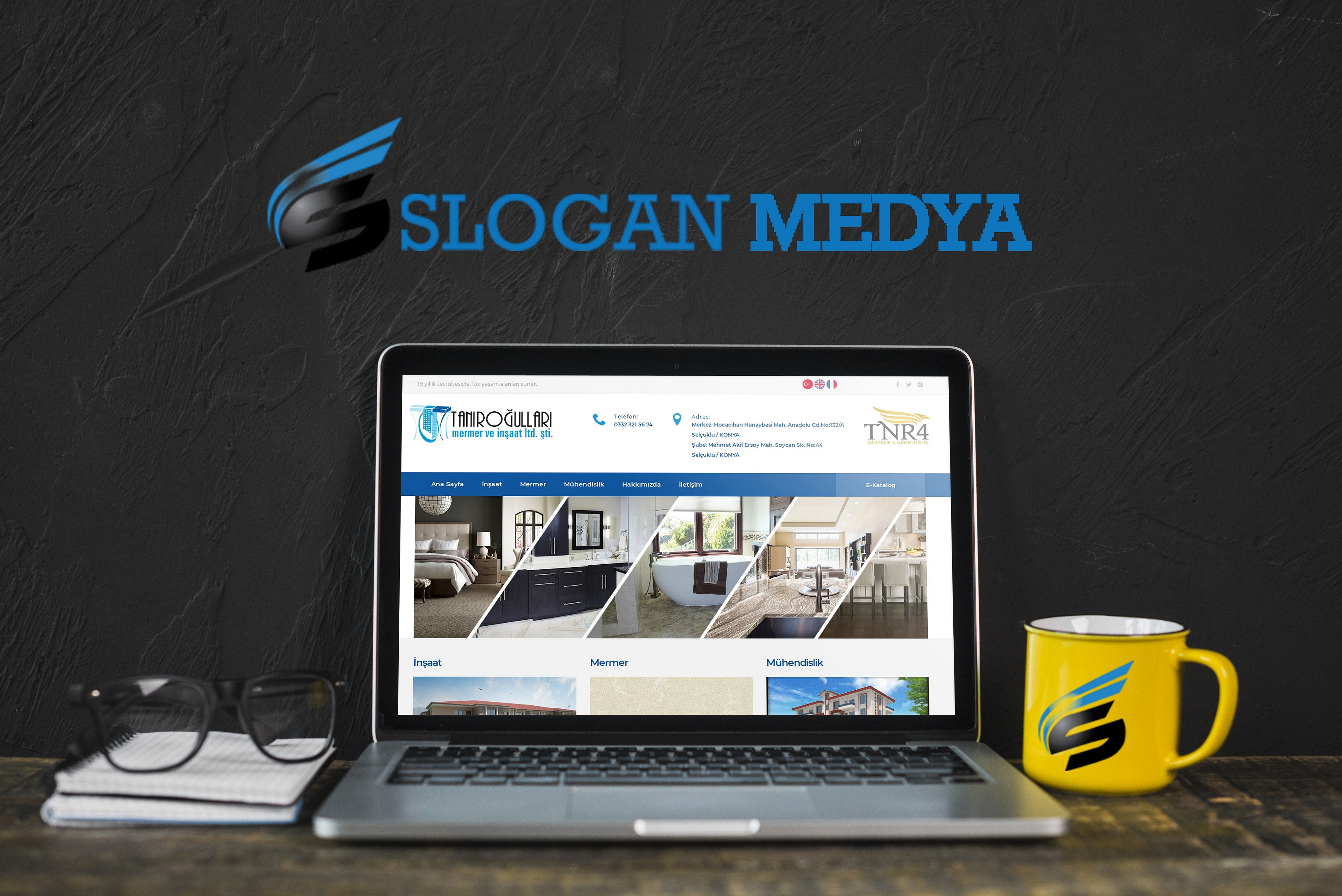 Tanıroğulları Mermer ve İnşaat – Konya Web Tasarım çalışması