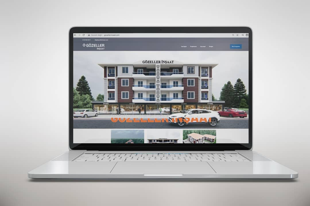 Gözeller İnşaat – Konya Web Tasarım çalışması