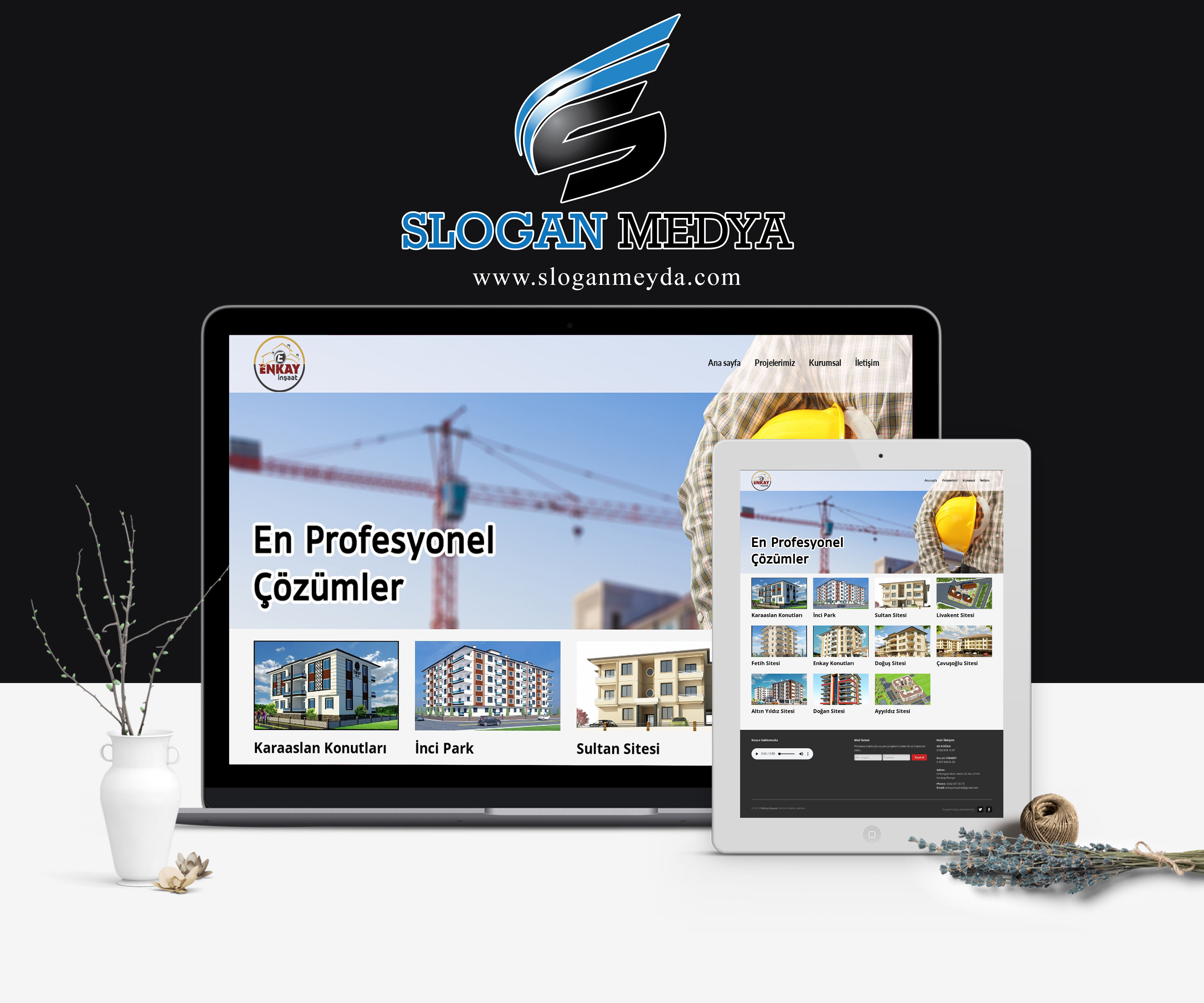 Enkay İnşaat – Konya Web Tasarım çalışması