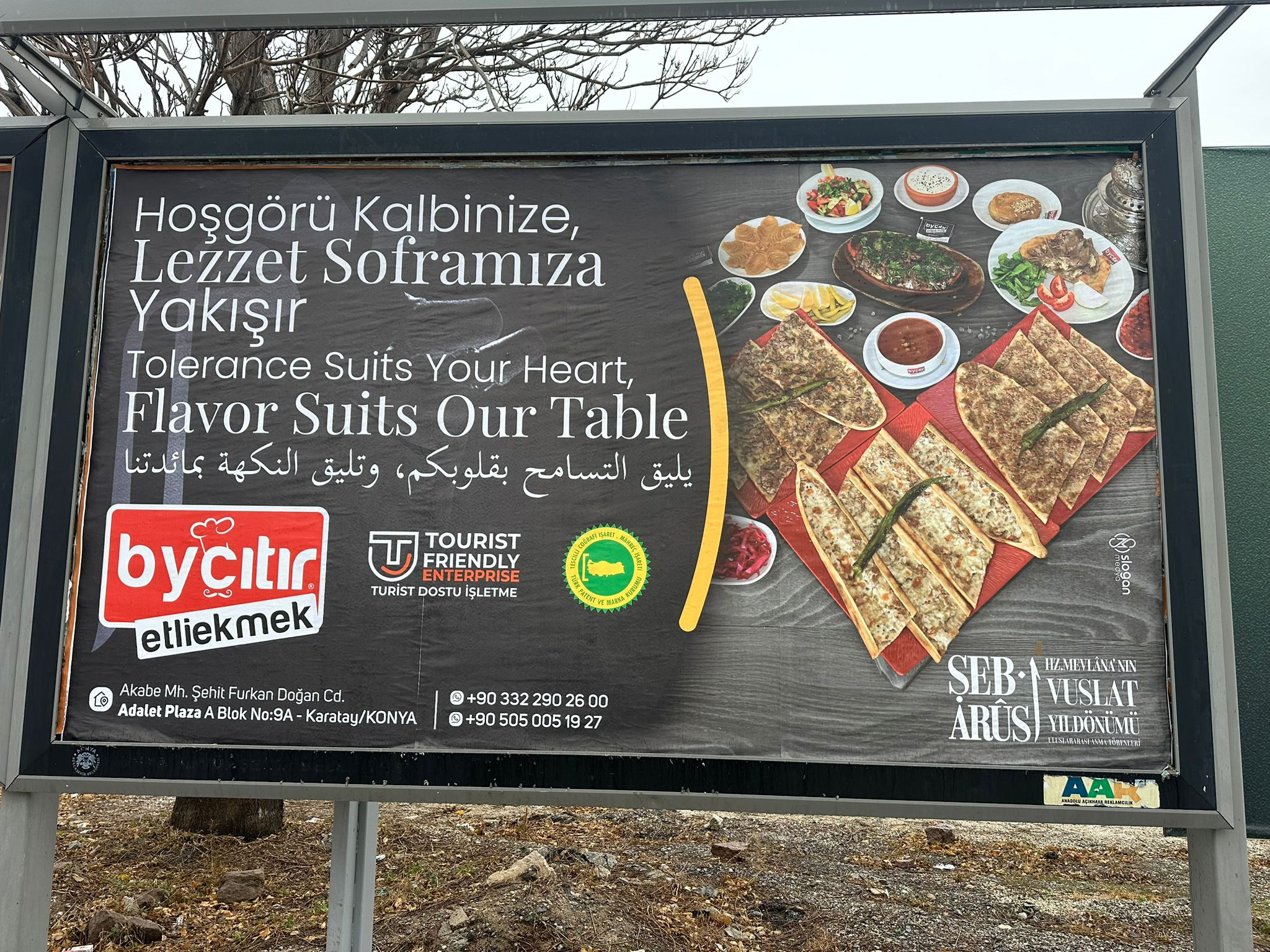 By Cıtır Restoran’ın Billboard Reklamları Slogan Medya İmzasıyla – Konya Açık Hava Reklamları çalışması