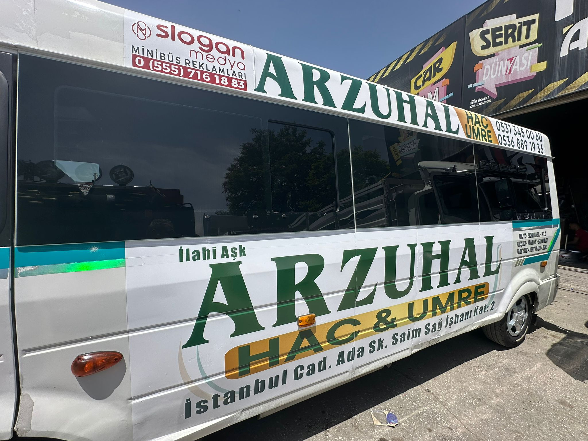 Arzuhal Turizm Şehir İçi Minibüs/Dolmuş Giydirme Reklamları – Konya Minibüs Reklamları çalışması