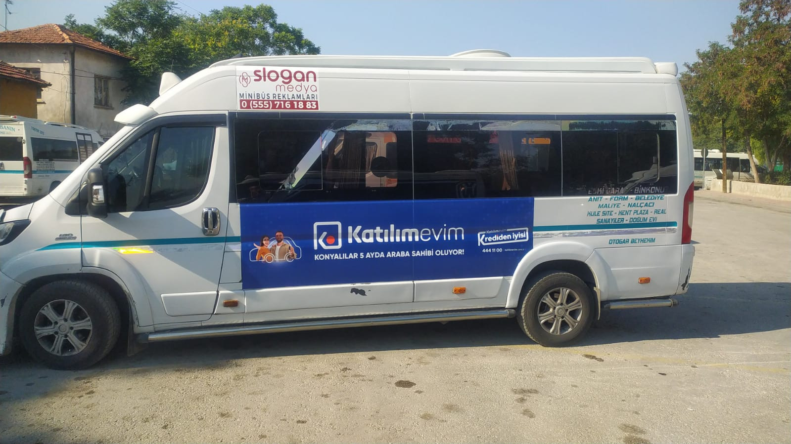 Katılım Evim – Şehir İçi Minibüs/Dolmuş Giydirme Reklamları – Konya Minibüs Reklamları çalışması