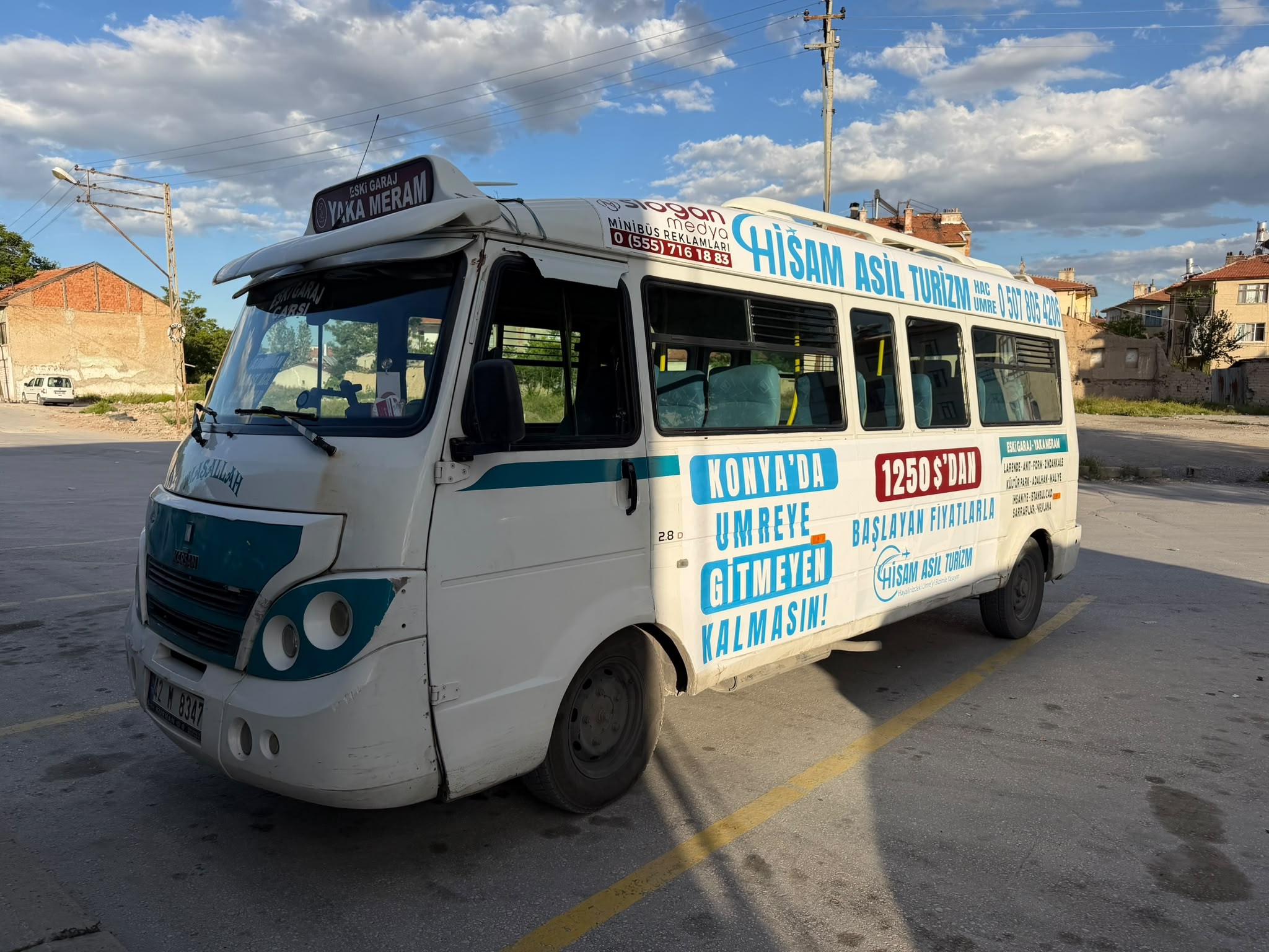 Hisam Asil Turizm İçin Şehir İçi Minibüs Reklamları