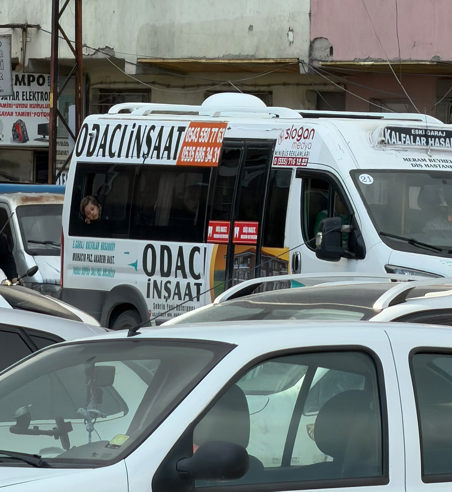 Odacı İnşaat’a Şehir İçi Minibüs Reklamları