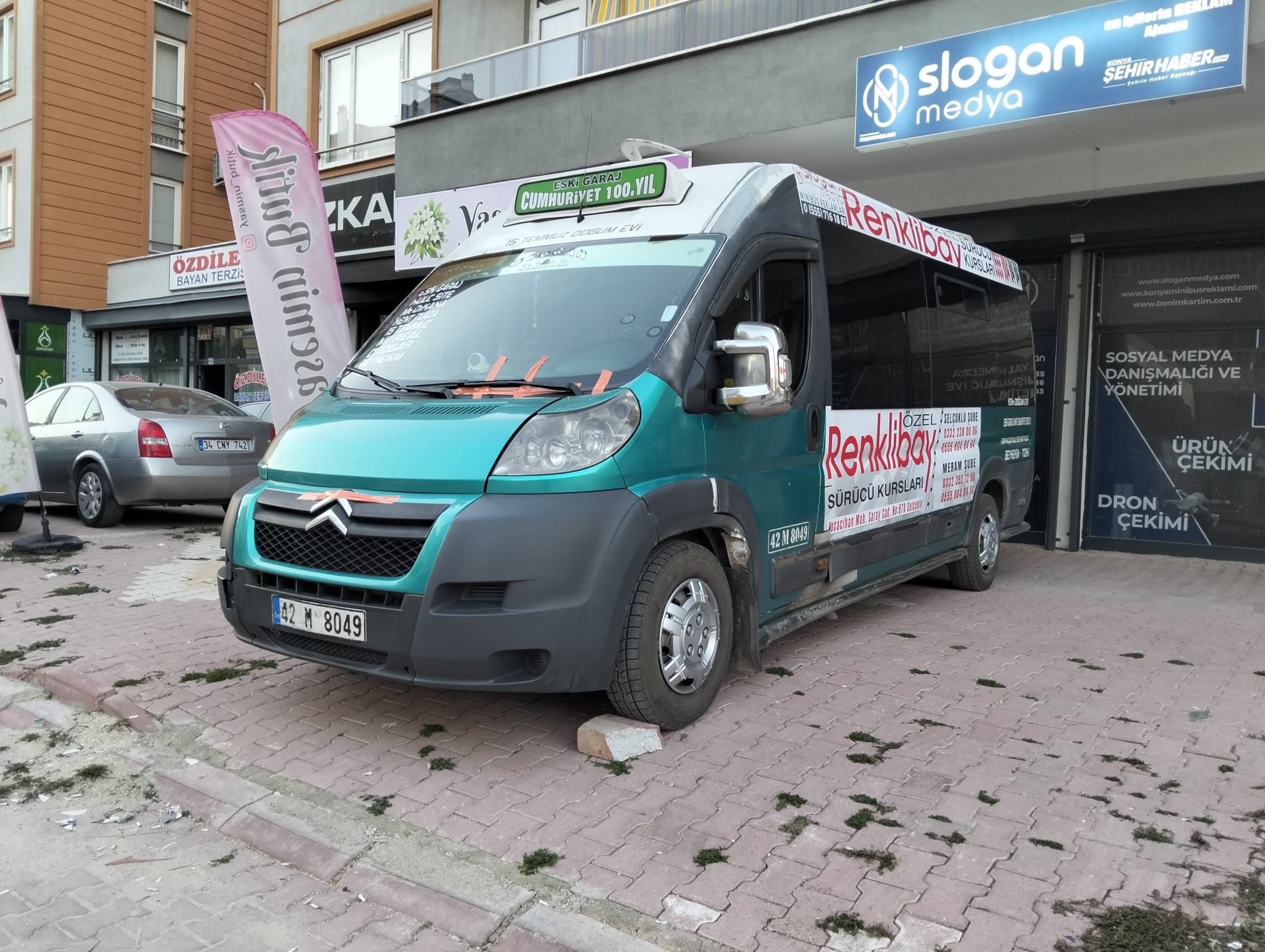 Renklibay Sürücü Kursu Minibüs Reklamları